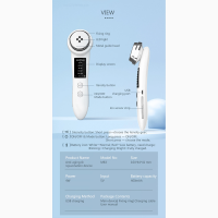 5в1 массажер для подтяжки лица с функциями rf, ems и led-терапии