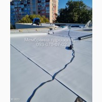 Монтаж ПВХ мембрани, ремонт мембранного даху, плоска покрівля
