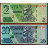 Банкноти Зімбабве UNC