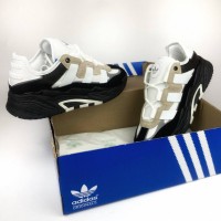 Кросівки чоловічі Adidas Niteball white and black AS036