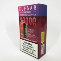 Електрона сигарета ELFBAR 23000 тяг 5% (Кислі кавунові цукерки)