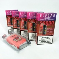 Електрона сигарета ELFBAR 23000 тяг 5% (Полунично-Кавунова жувальна гумка)