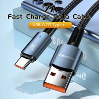 Кабель супершвидкоі, турбо зарядки ESSAGER USB Type-C 7A/100W