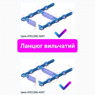 Цепь тяговая вильчатая КПС-200, КПС-320, КПС-400, КПС-500