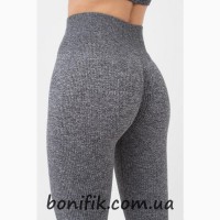 Женские меланжевые спортивные леггинсы LEGGINGS RIB MELANGE