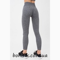 Женские меланжевые спортивные леггинсы LEGGINGS RIB MELANGE